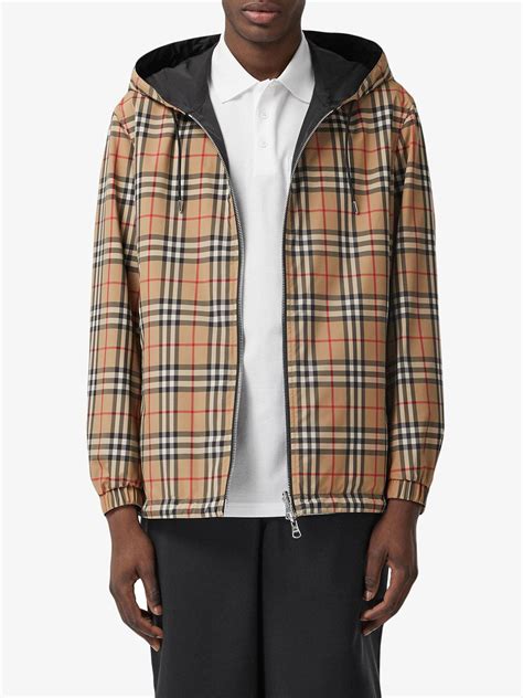 burberry reversible vintage check recycled polyester jacket|Burberry reversible vintage check jacket.